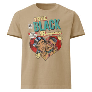 True Black Romance Unisex oversized t-shirt